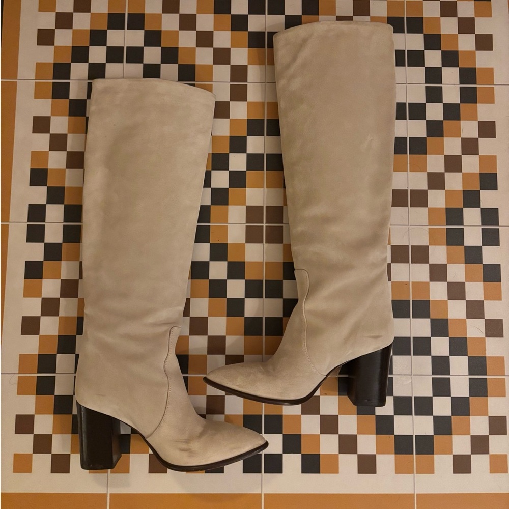 Paris Texas Anja 70 suede knee-high boots